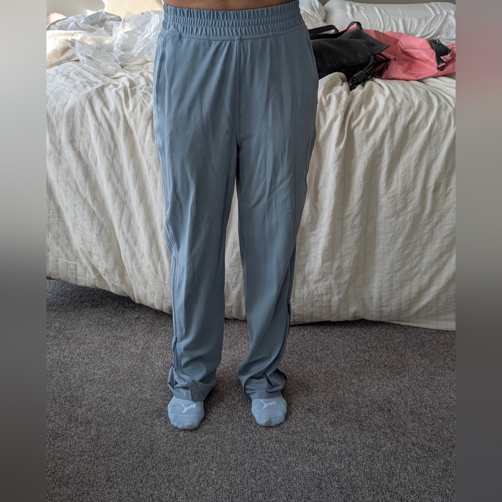 Lululemon Everlux High-Rise Zip-Leg Track Pant Full Length Light Blue